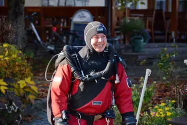 Christiane Mette mit JJ-CCR Trimix