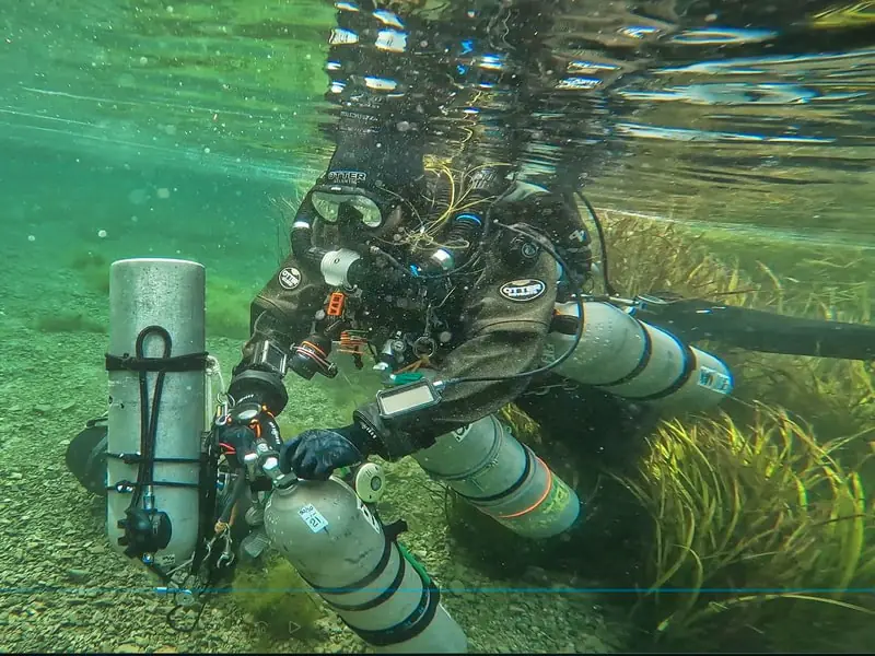 i.a. c Rebreather Cave-Training